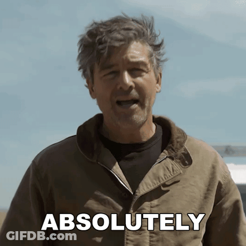 Man In Brown Jacket Saying Absolutely GIF