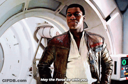Man In Brown Leather Jacket May The Force Be With You GIF