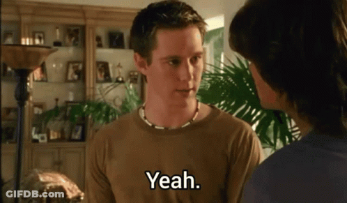 Man In Brown Shirt Saying Yeah GIF