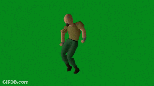 Man In Brown Shirt Standing On Green Screen GIF