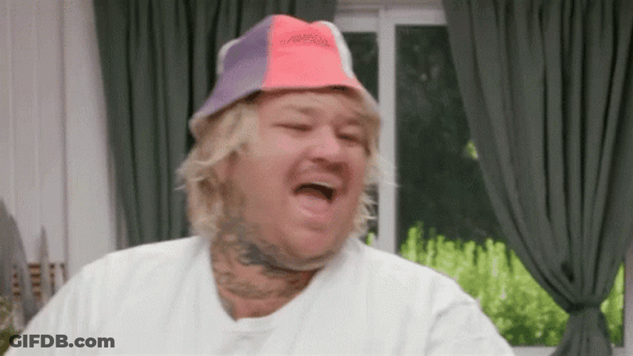 Man In Bucket Hat Loud Ahem GIF
