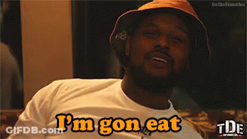 Man In Bucket Hat Saying I'm Gon Eat GIF