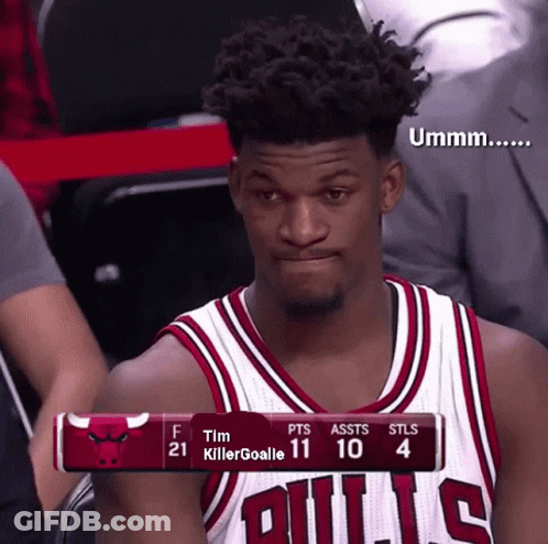 Man In Bulls Jersey Sitting In Stands GIF