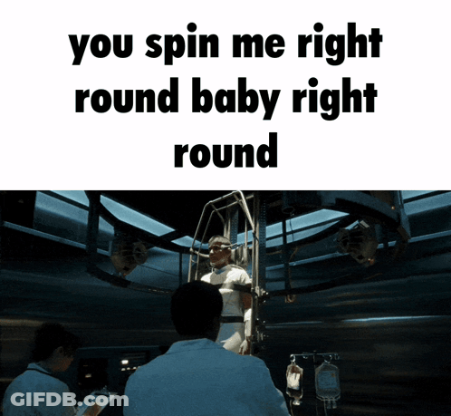 Man In Cage You Spin Me Right Round Baby Right Round GIF
