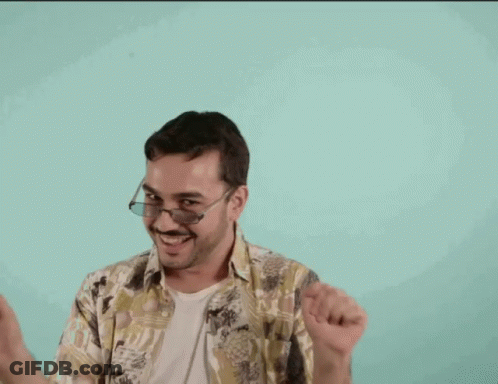 Man In Camouflage Shirt Dancing GIF