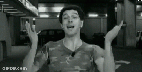 Man In Camouflage Shirt Making Funny Face GIF