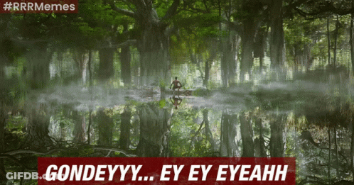 Man In Canoe In Swamp Saying Gondeyyy Ey Ey Eyeahhh GIF