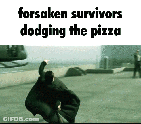 Man In Cape Dodging Pizza With Helicopter GIF