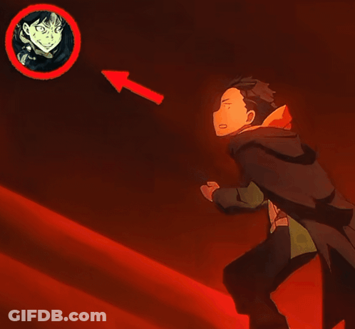 Man In Cape Points At Man In Red Circle GIF