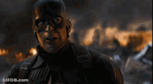Man In Captain America Mask GIF