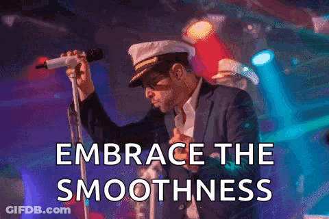 Man In Captain Hat Singing Embrace The Smoothness GIF