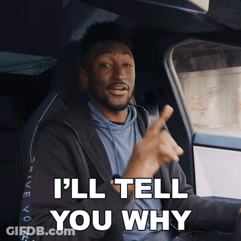 Man In Car I'll Tell You Why GIF