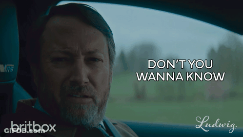 Man In Car Saying Don't You Wanna Know GIF