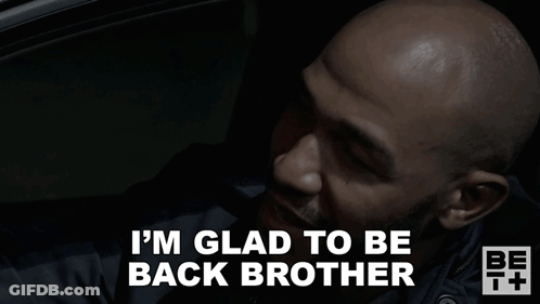 Man In Car Saying Glad To Be Back GIF