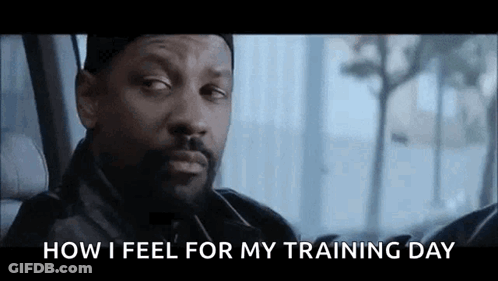 Man In Car Saying How I Feel For My Training Day GIF
