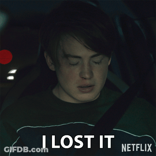 Man In Car Saying I Lost It GIF