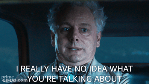 Man In Car Saying I Really Have No Idea What You're Talking About GIF