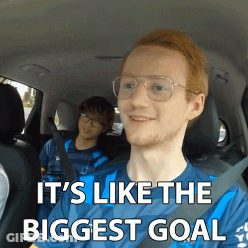 Man In Car Saying Its Like The Biggest Goal GIF