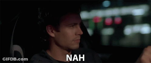 Man In Car Saying Nah GIF
