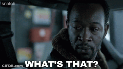 Man In Car Saying What's That On Screen GIF