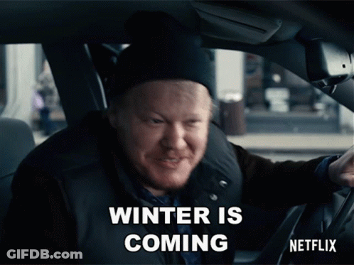 Man In Car Saying Winter Is Coming GIF