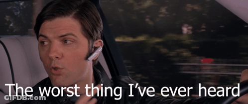 Man In Car Saying Worst Thing Ever GIF