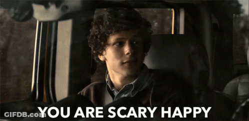 Man In Car Saying You Are Scary Happy GIF