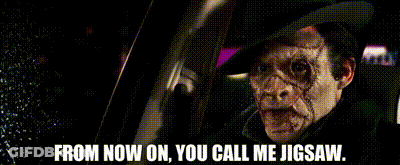 Man In Car Says From Now On You Call Me Jigsaw GIF
