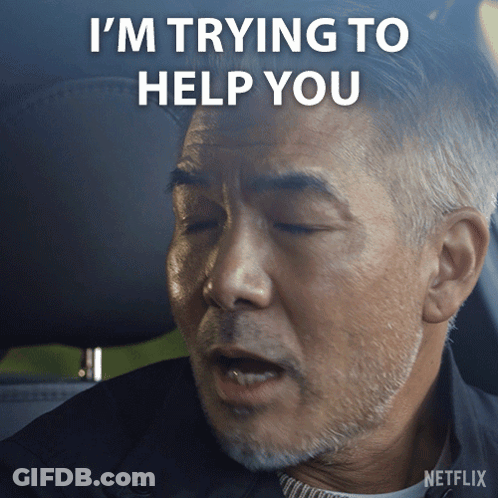 Man In Car Says I'm Trying To Help You Netflix Ad GIF