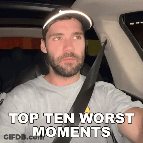 Man In Car Top Ten Worst Moments GIF