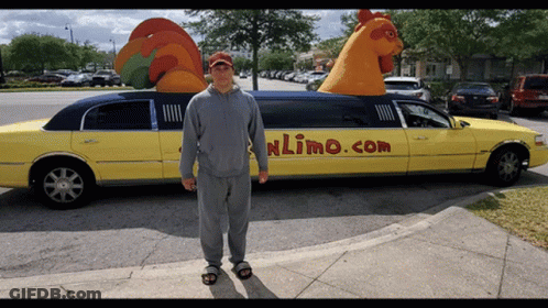 Man In Car With Cigarette Saying Ur Uber Is Here GIF