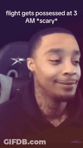 Man In Car With Flight Gets Possessed At 3 AM Scary GIF
