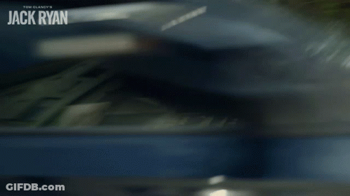 Man In Car With Jack Ryan GIF