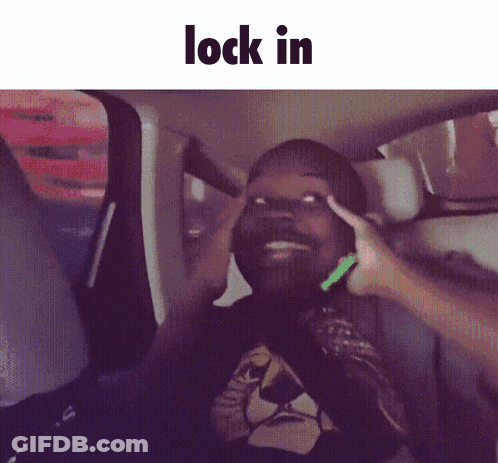 Man In Car With Lock In GIF