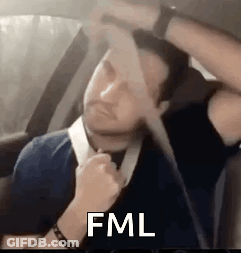 Man In Car With Seat Belt Funny Face GIF