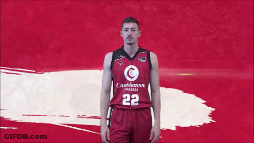 Man In Casademont Zaragoza Jersey GIF