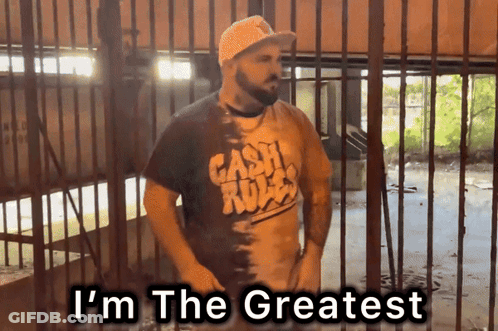 Man In Cash Rules Shirt GIF