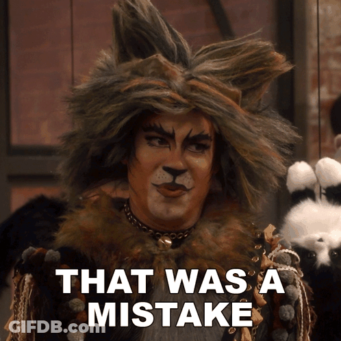 Man In Cat Costume That Was A Mistake GIF
