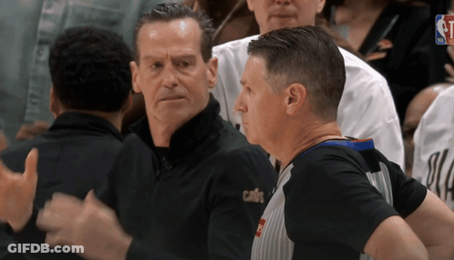Man In Cavs Jacket Talking GIF