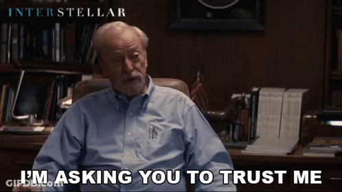 Man In Chair I'm Asking You To Trust Me GIF