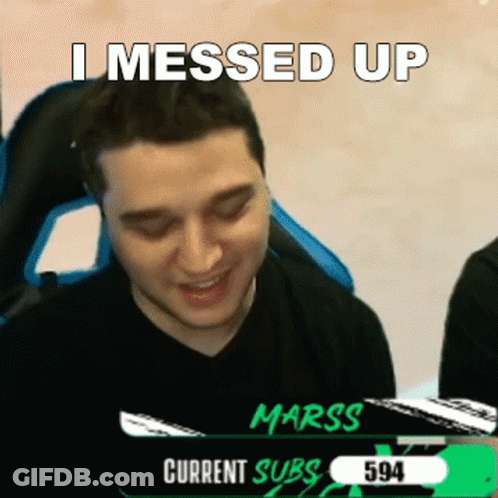 Man In Chair I Messed Up GIF