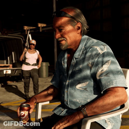 Man In Chair With Dr Pepper Can GIF