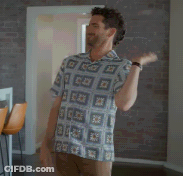 Man In Checkered Shirt Dancing GIF