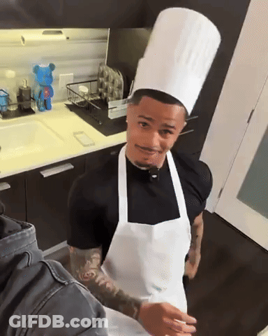 Man In Chef Hat And Apron GIF