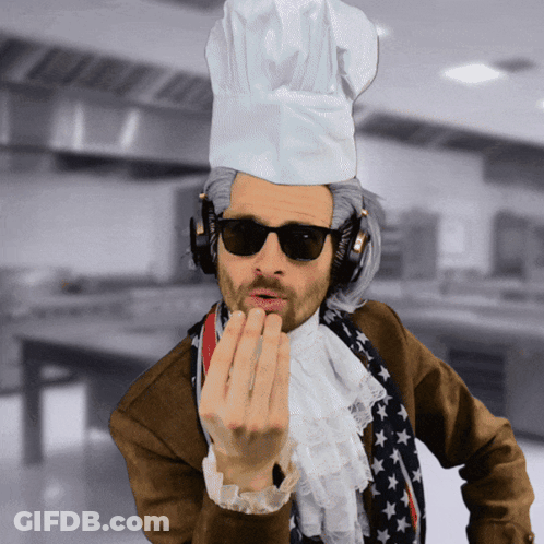 Man In Chef Hat And Sunglasses GIF