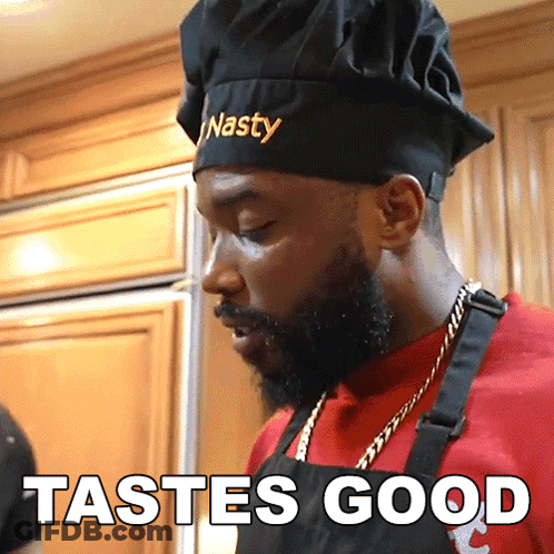Man In Chef Hat Saying Nasty GIF