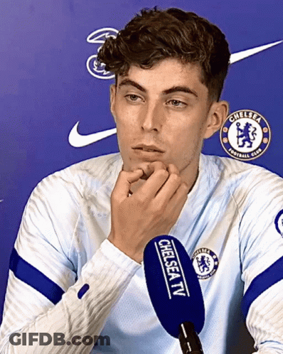 Man In Chelsea Jersey Talking Into Chelsea TV Microphone GIF