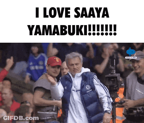Man In Chelsea Vest Says I Love Saaya Yamubuki GIF