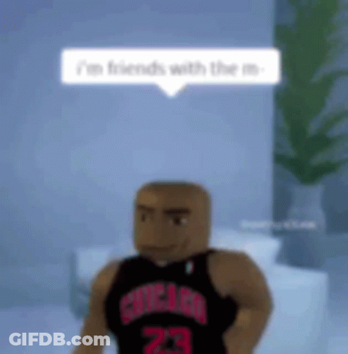 Man In Chicago Jersey Standing In Room With Plant GIF