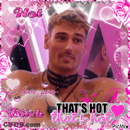 Man In Choker Saying That's Hot That's Hot GIF